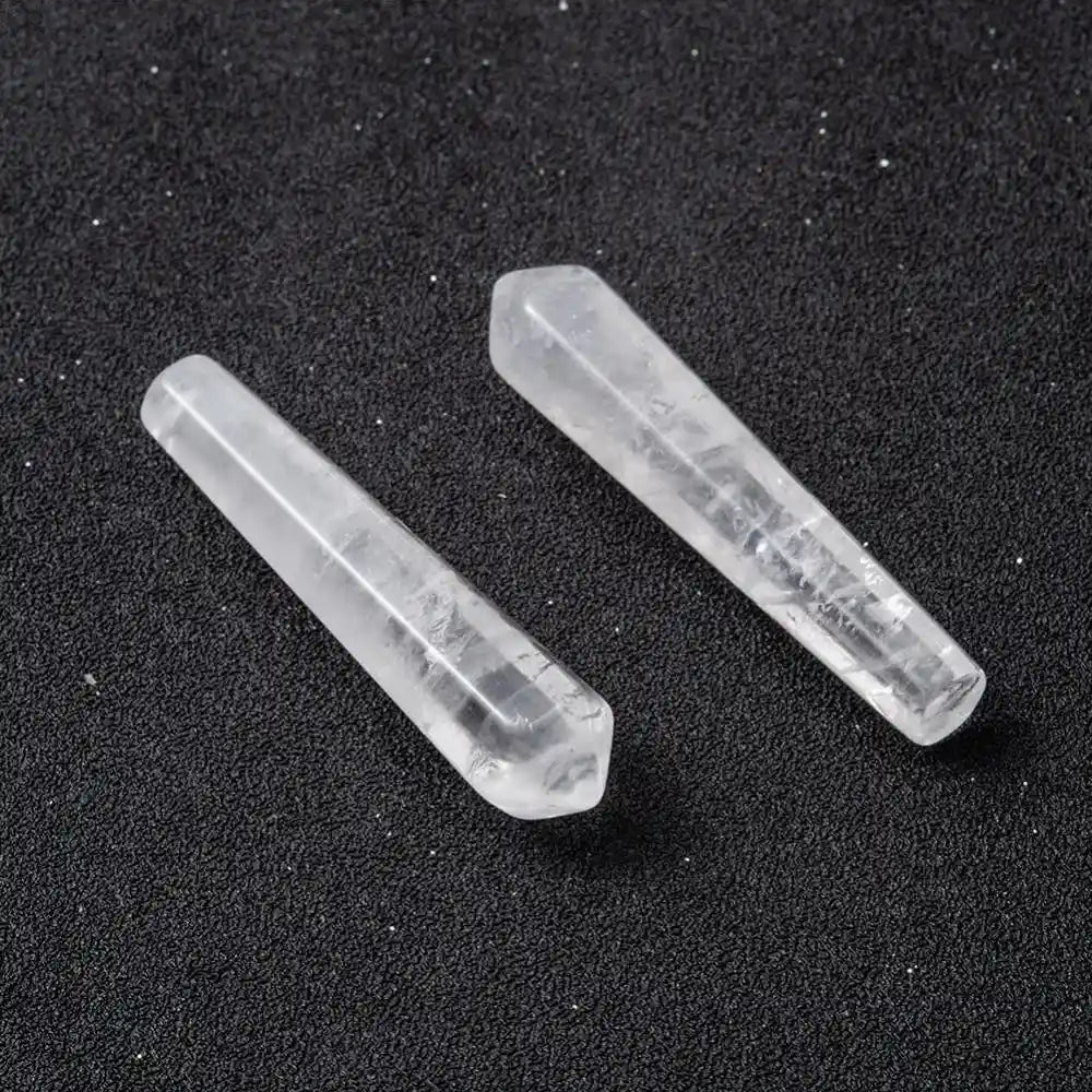 Clear quartz healing point with clear crystal for energy amplification and spiritual clarity from The Witches Hollow UK