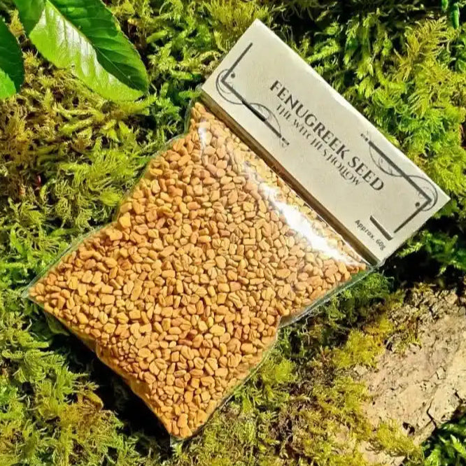 Fenugreek seed dried herbs with prosperity seeds for money and success magic from The Witches Hollow UK