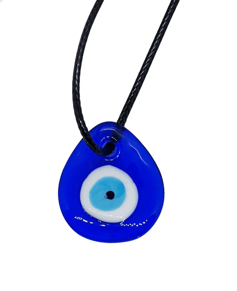 Handmade evil eye pendant with traditional protection symbol for spiritual defense and good luck from The Witches Hollow UK