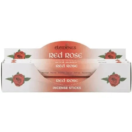 Red rose elements premium incense with romantic fragrance for love and passion magic from The Witches Hollow UK