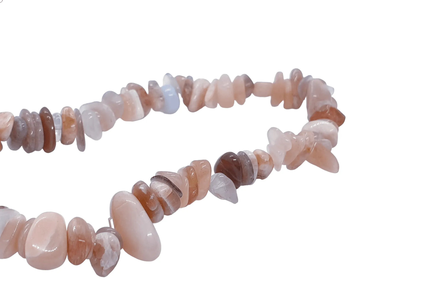 Sunstone crystal bracelet featuring orange stone beads for confidence and optimism from The Witches Hollow UK