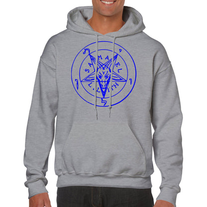 Seal of Baphomet Samael Lilith Hoodie - Blue - The Witches Hollow