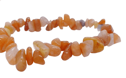 Red Aventurine ~ Crystal Chip Healing Bracelet - The Witches Hollow