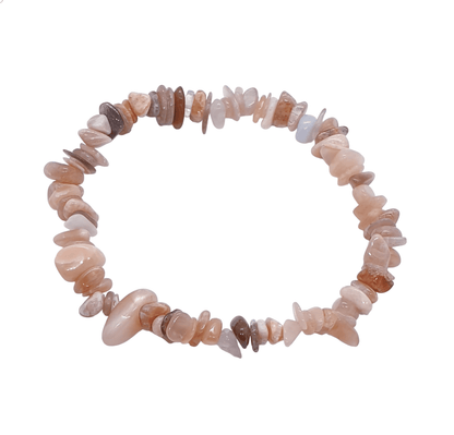 Sunstone ~ Crystal Chip Healing Bracelet - The Witches Hollow