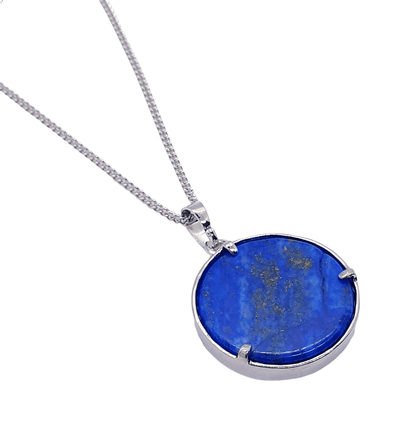 Lapis Lazuli Round Tree Pendant - The Witches Hollow