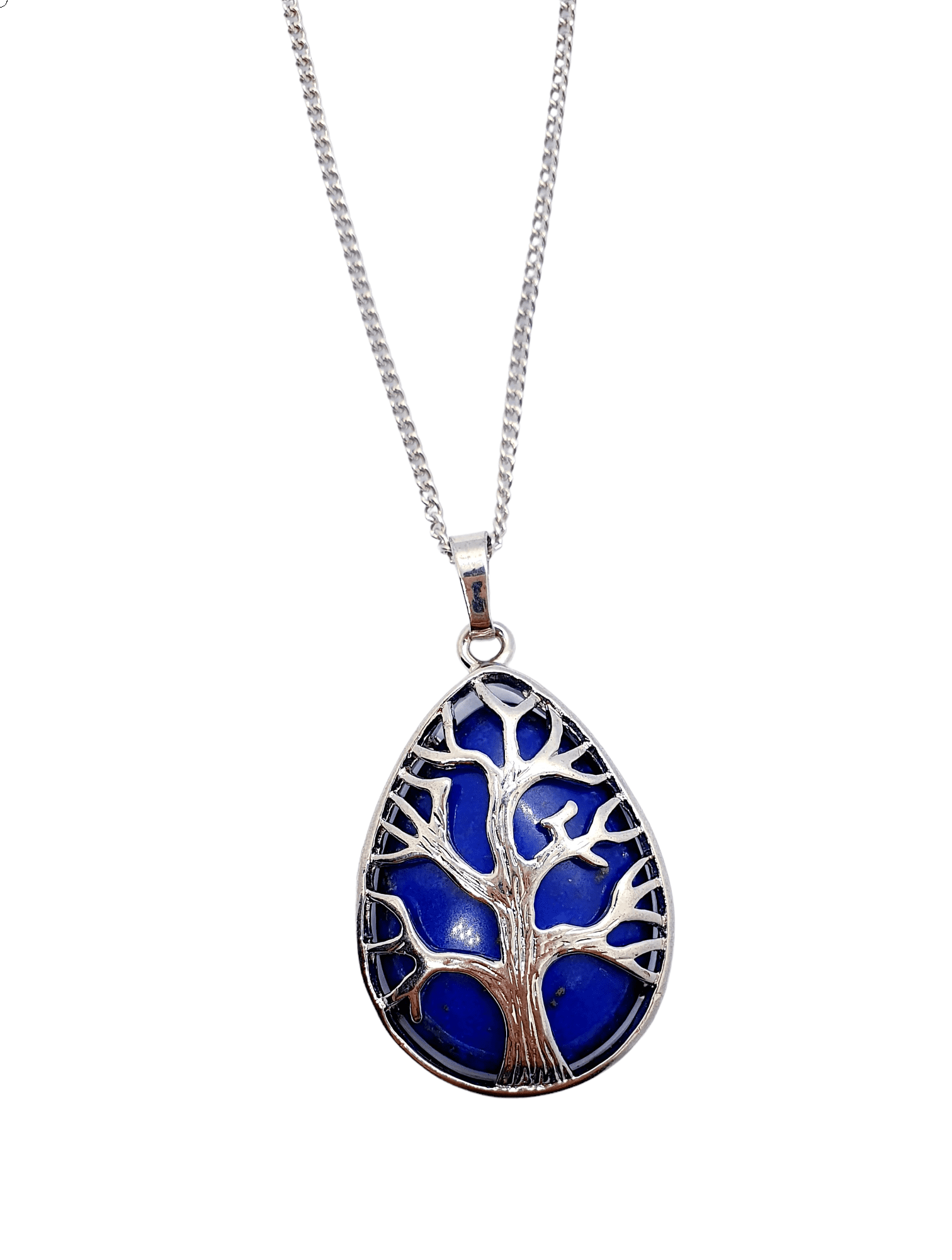 Teardrop Tree Pendant ~ Lapis Lazuli - The Witches Hollow