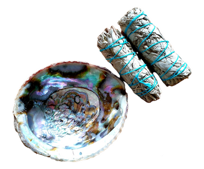 Large Abalone Shell & White Sage Smudging Kit (Save 10%) - The Witches Hollow