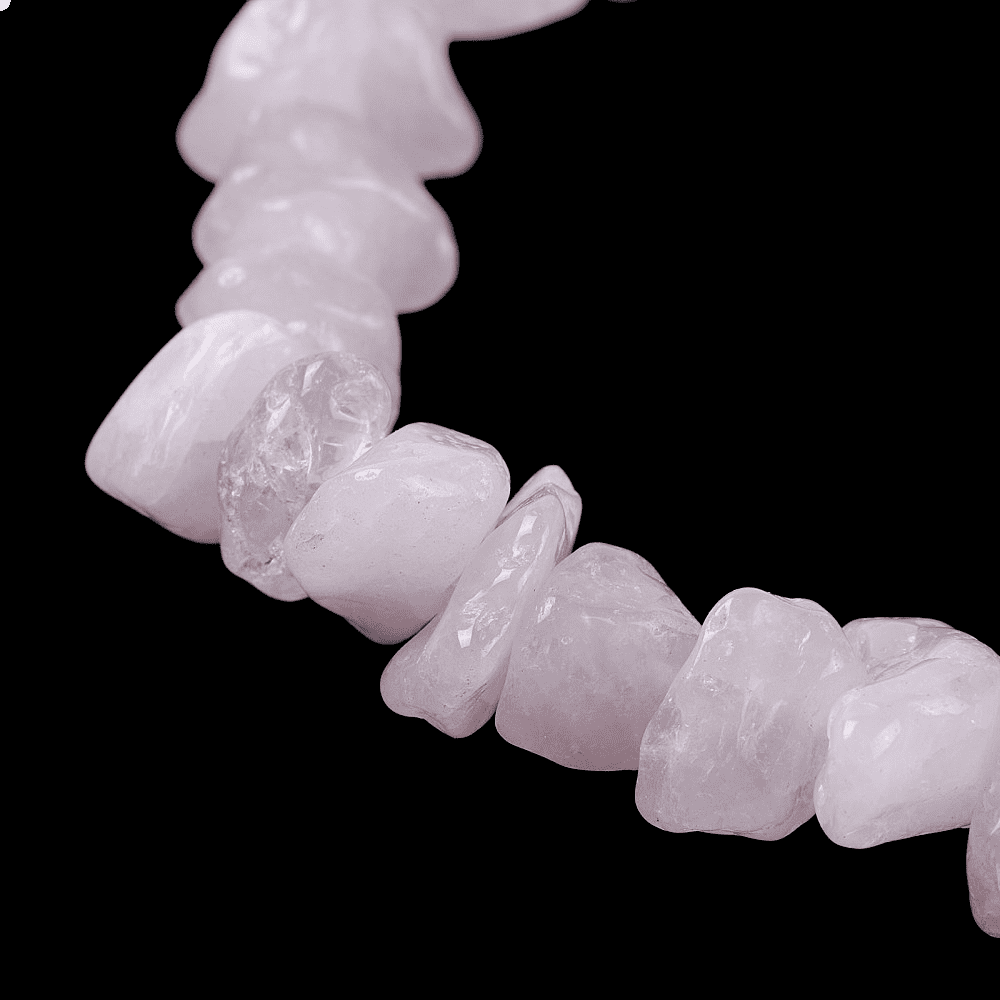 Rose Quartz ~ Crystal Chip Healing Bracelet - The Witches Hollow