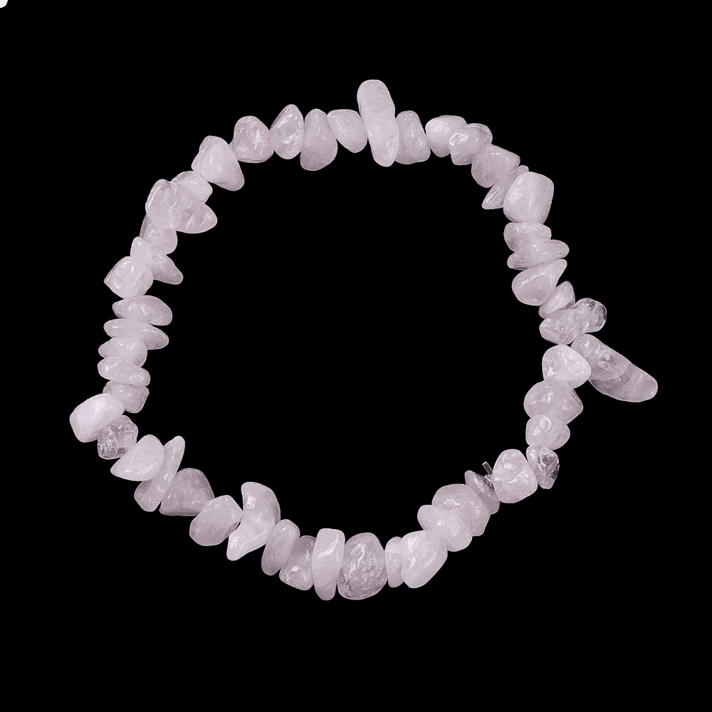 Rose Quartz ~ Crystal Chip Healing Bracelet - The Witches Hollow