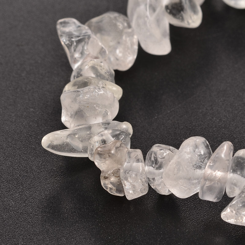 Clear Quartz ~ Crystal Chip Healing Bracelet - The Witches Hollow