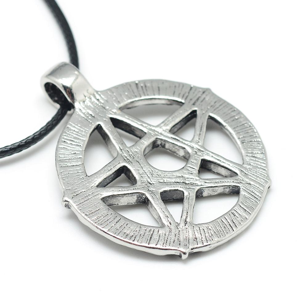 Celtic Style Pentacle Necklace ~ Moon Centre - The Witches Hollow