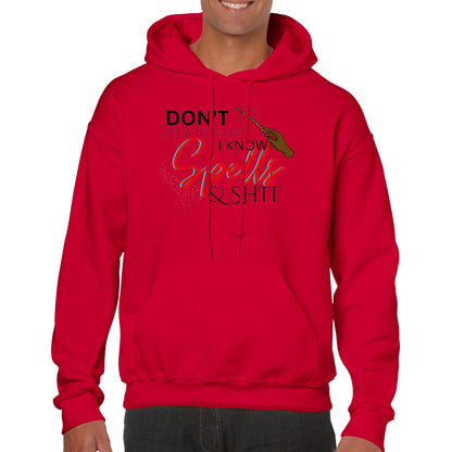 Don't Fuck With Me I Know Spells & Shit Hoodie - Red - The Witches Hollow