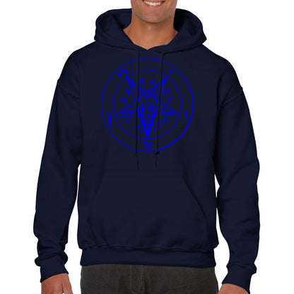 Seal of Baphomet Samael Lilith Hoodie - Blue - The Witches Hollow