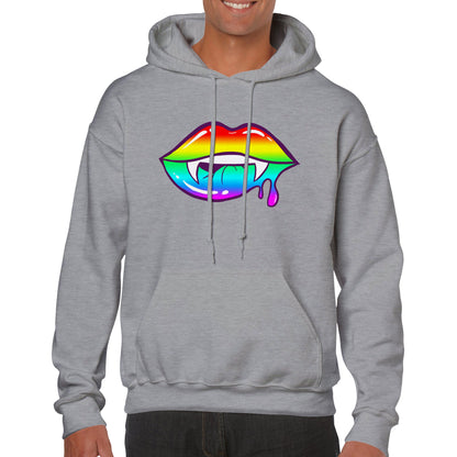 Vampire Lips - Rainbow Bite Hoodie - The Witches Hollow