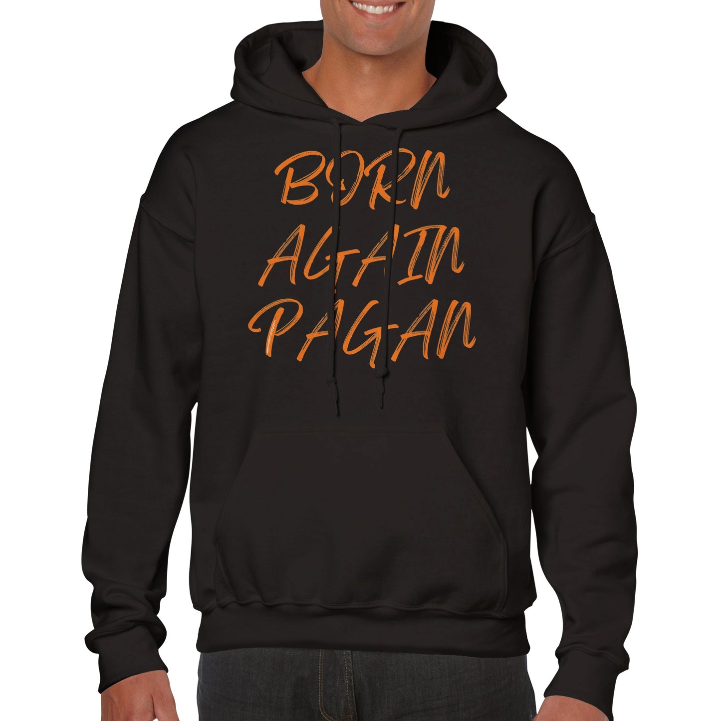 Born Again Pagan Hoodie - Orange - The Witches Hollow