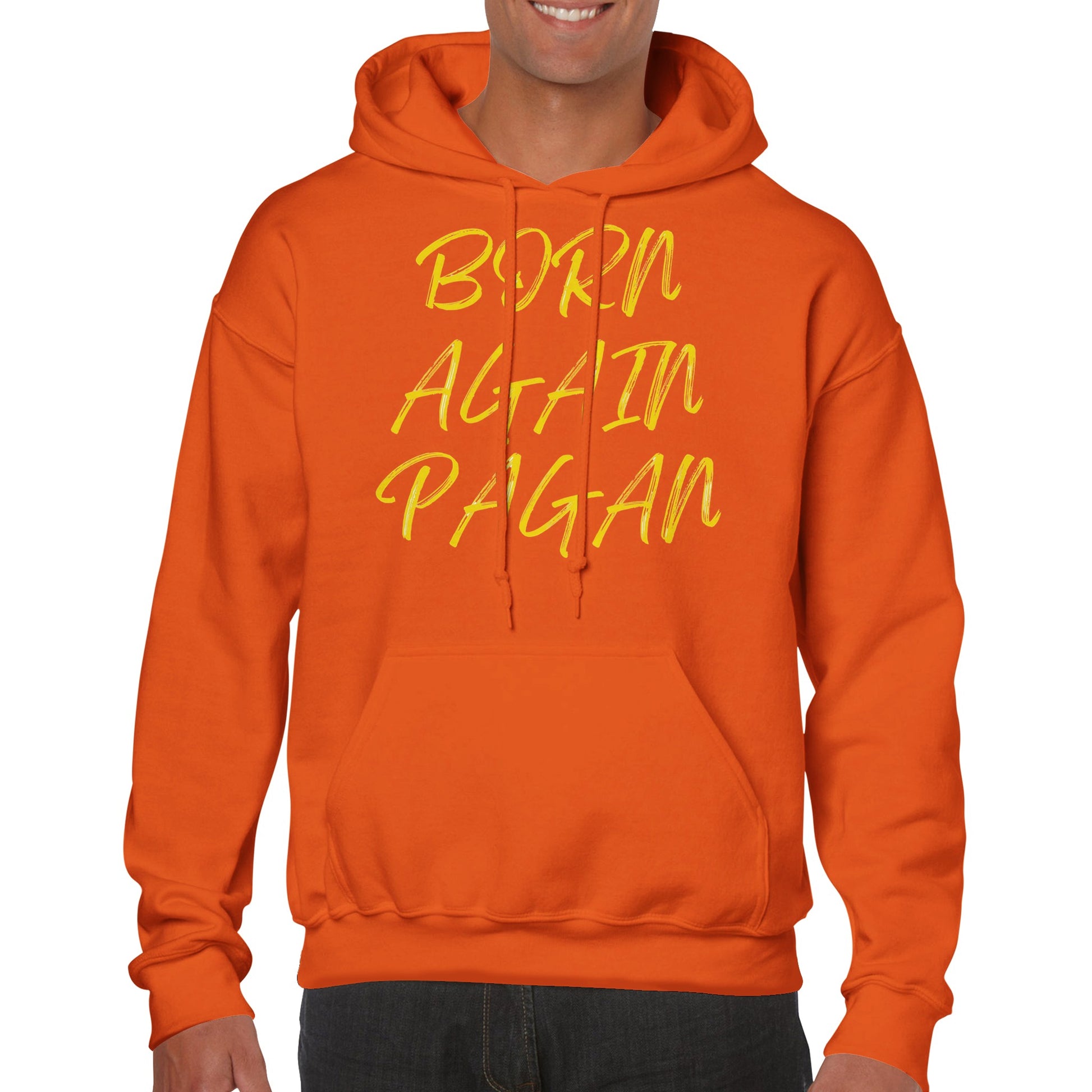 Born Again Pagan Hoodie - Yellow - The Witches Hollow