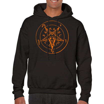 Seal of Baphomet Samael Lilith Hoodie - Orange - The Witches Hollow