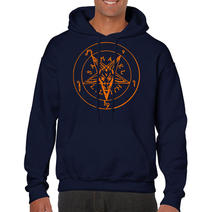 Seal of Baphomet Samael Lilith Hoodie - Orange - The Witches Hollow