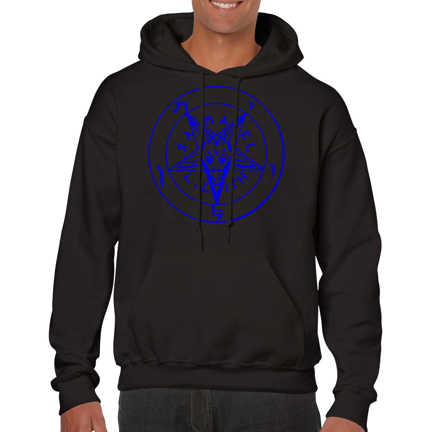 Seal of Baphomet Samael Lilith Hoodie - Blue - The Witches Hollow