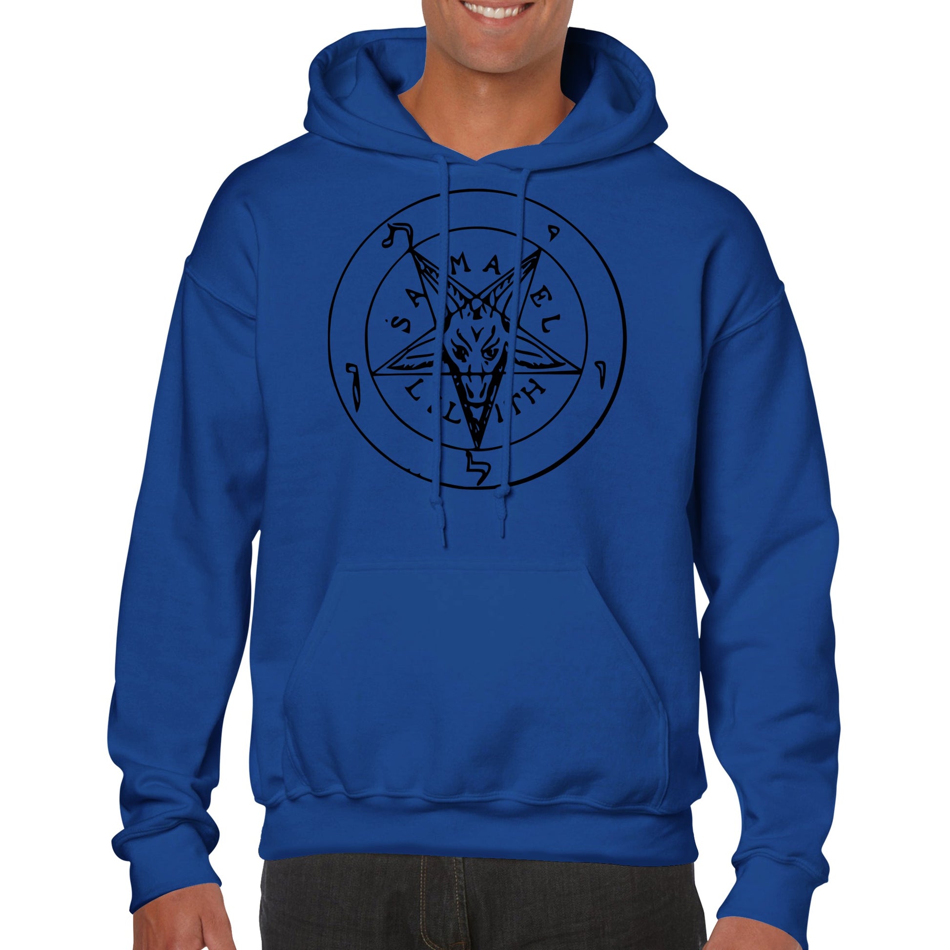 Seal of Baphomet Samael Lilith Hoodie - Black - The Witches Hollow