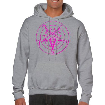 Seal of Baphomet Samael Lilith Hoodie - Pink - The Witches Hollow