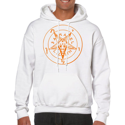 Seal of Baphomet Samael Lilith Hoodie - Orange - The Witches Hollow