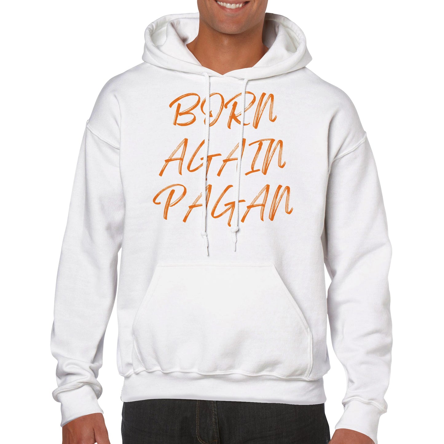 Born Again Pagan Hoodie - Orange - The Witches Hollow