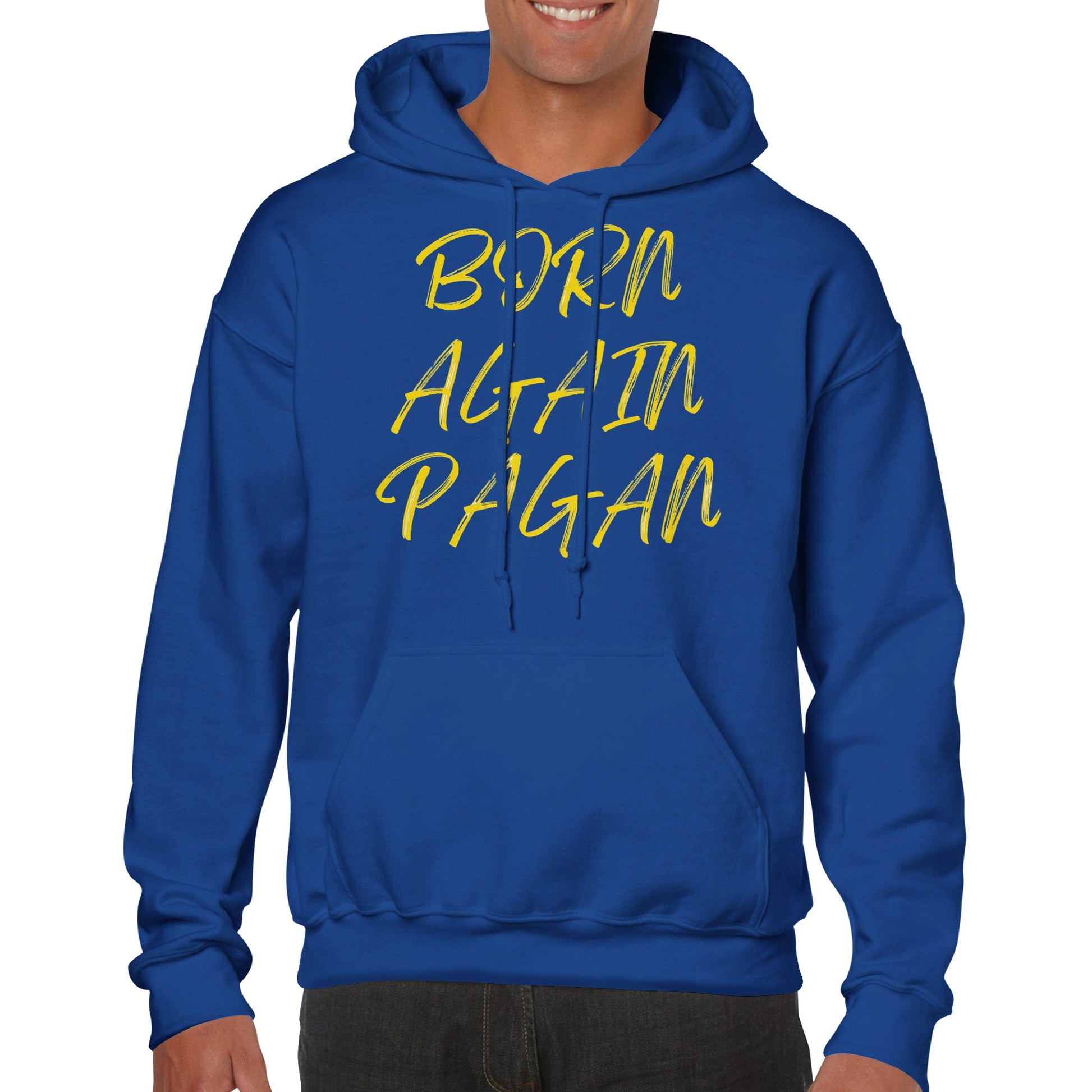 Born Again Pagan Hoodie - Yellow - The Witches Hollow