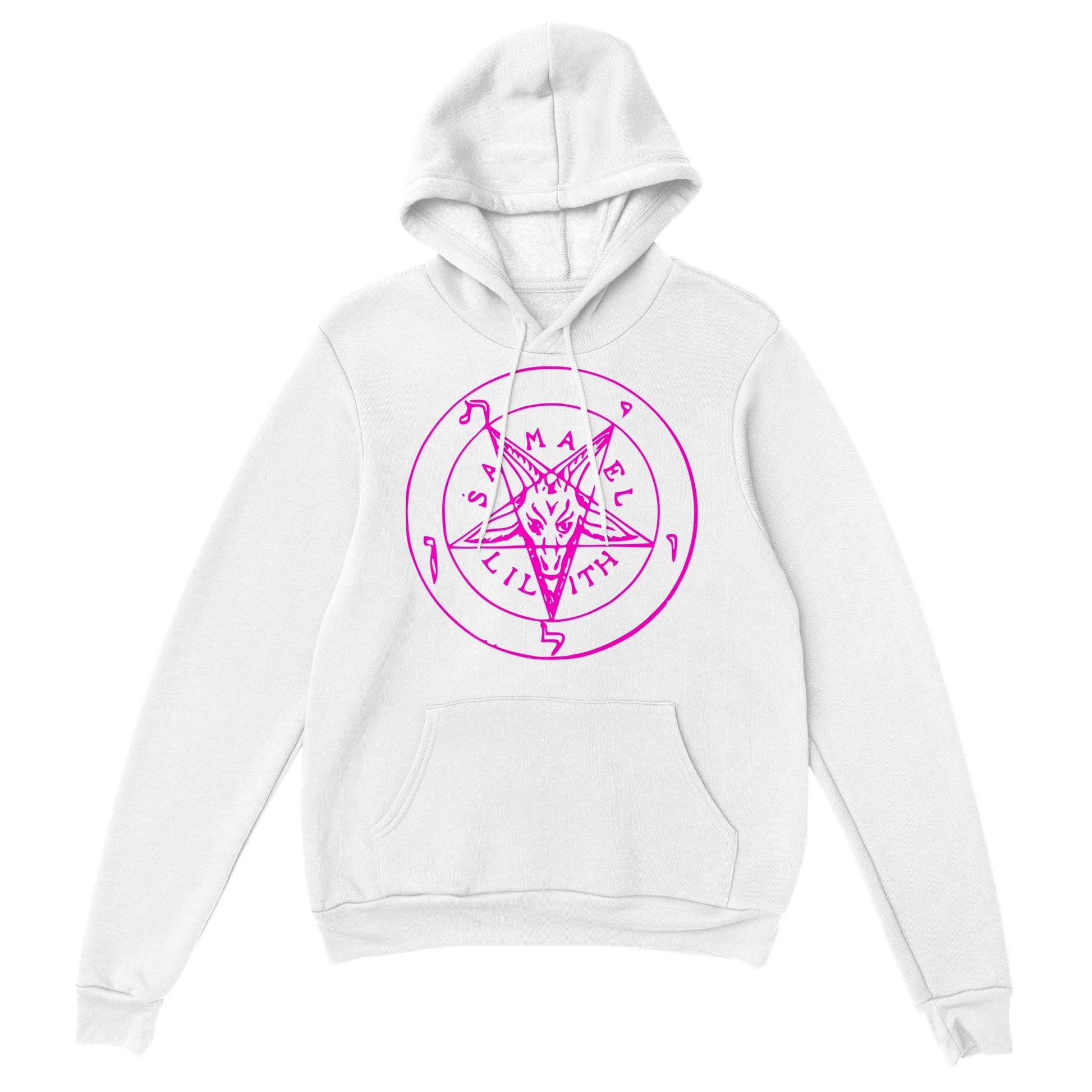 Seal of Baphomet Samael Lilith Hoodie - Pink - The Witches Hollow