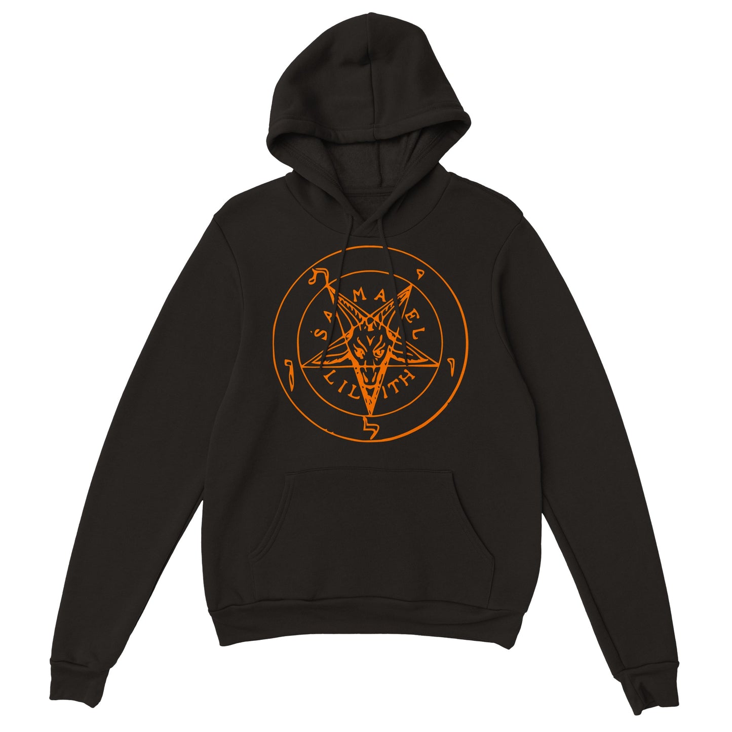 Seal of Baphomet Samael Lilith Hoodie - Orange - The Witches Hollow