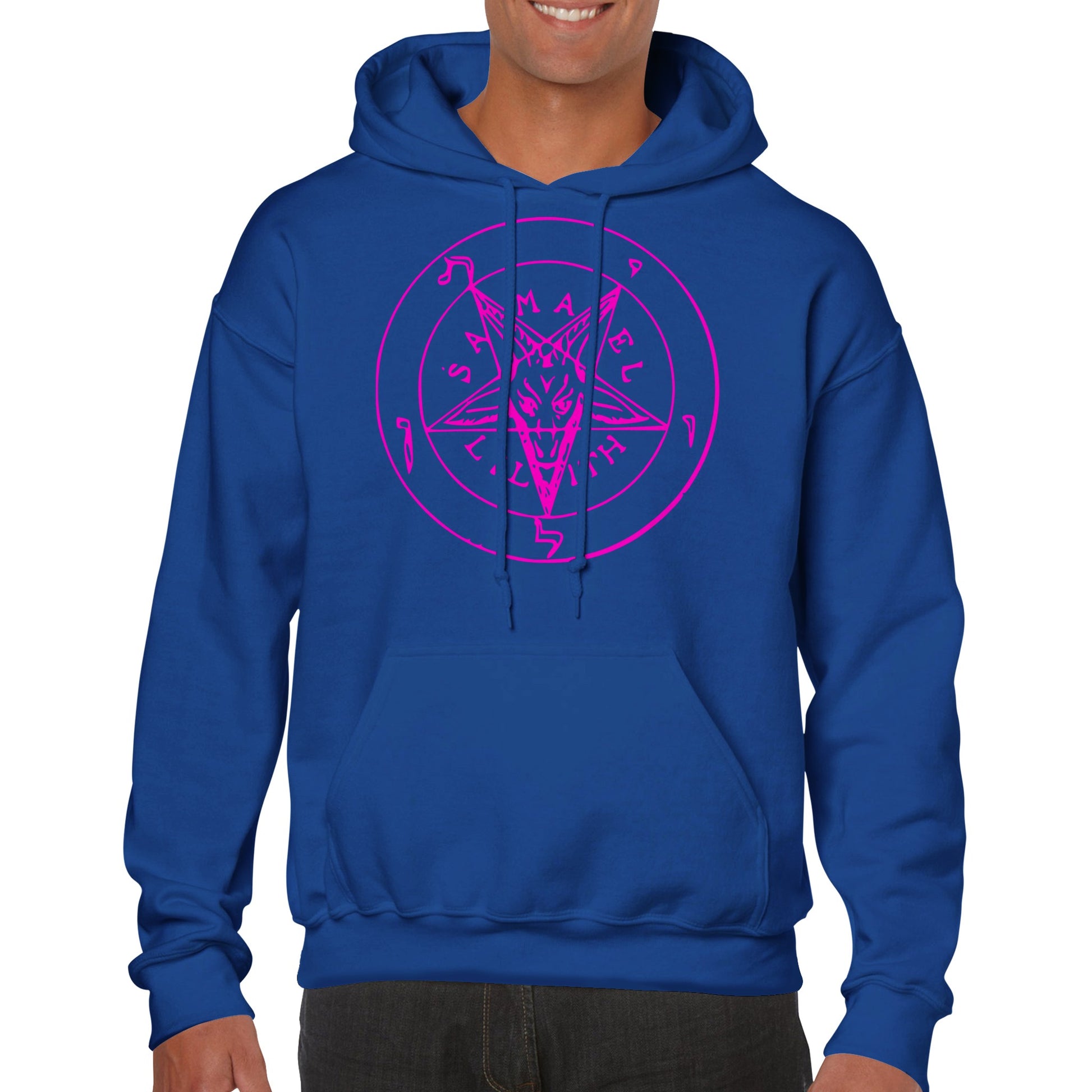 Seal of Baphomet Samael Lilith Hoodie - Pink - The Witches Hollow