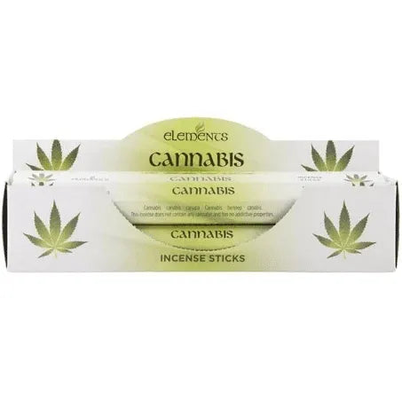 Cannabis elements premium incense with hemp fragrance for relaxation and spiritual opening from The Witches Hollow UK