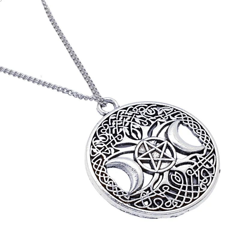 Celtic tree of life pendant detail showing Celtic design for ancestral wisdom and spiritual growth from The Witches Hollow UK