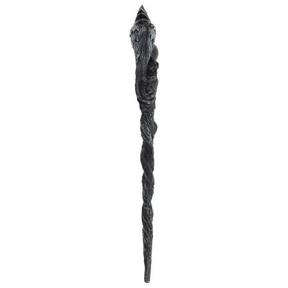 Dark raven wand resin with raven design for dark magic and animal spirit work from The Witches Hollow UK