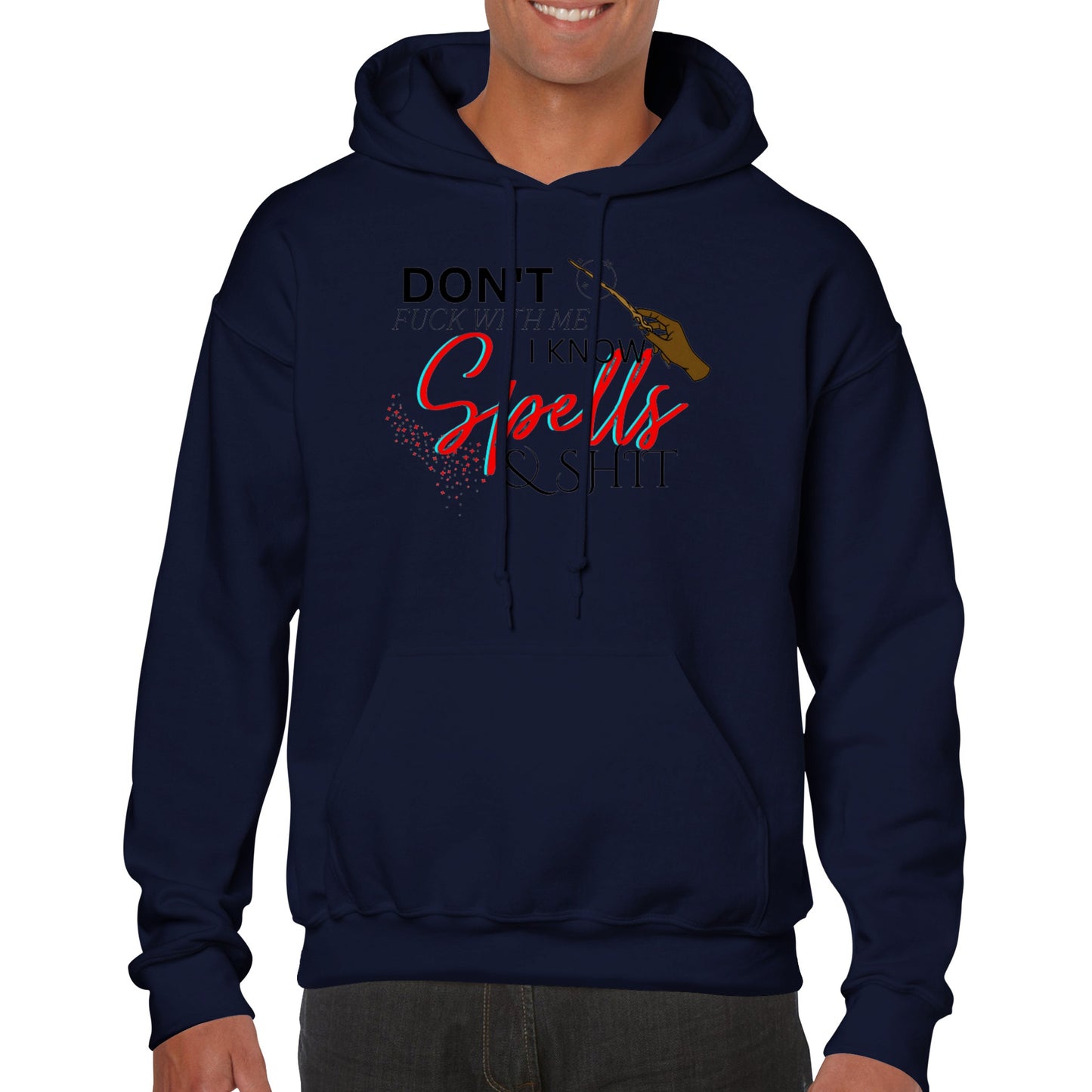 Don't Fuck With Me I Know Spells & Shit Hoodie - Red - The Witches Hollow