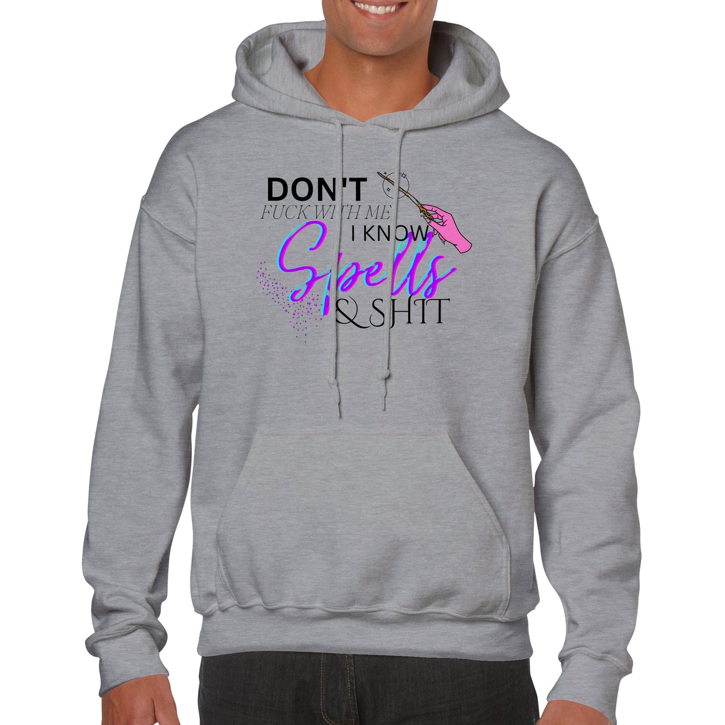 Don't Fuck With Me I Know Spells & Shit Hoodie - Purple - The Witches Hollow