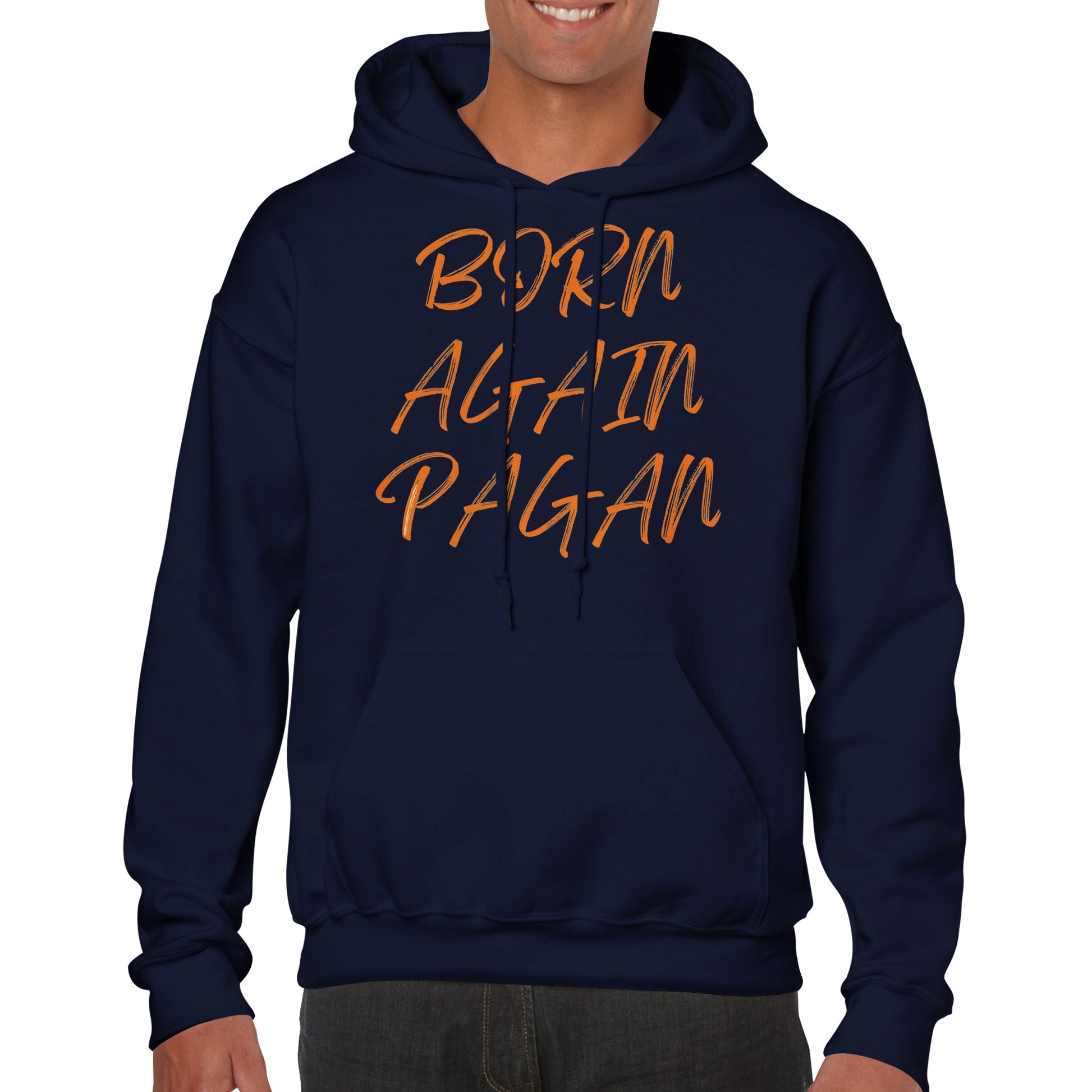 Born Again Pagan Hoodie - Orange - The Witches Hollow