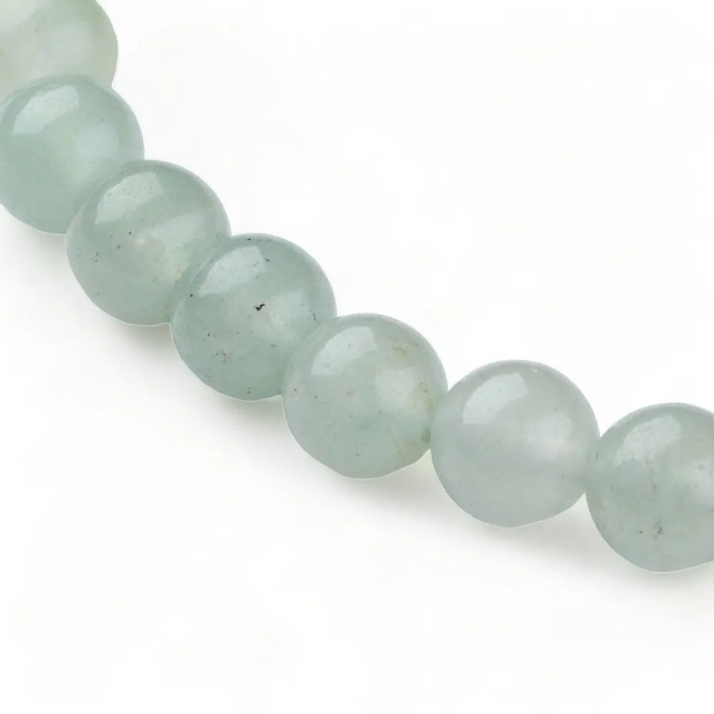 Green aventurine crystal bracelet with green stones for luck and heart chakra healing from The Witches Hollow UK