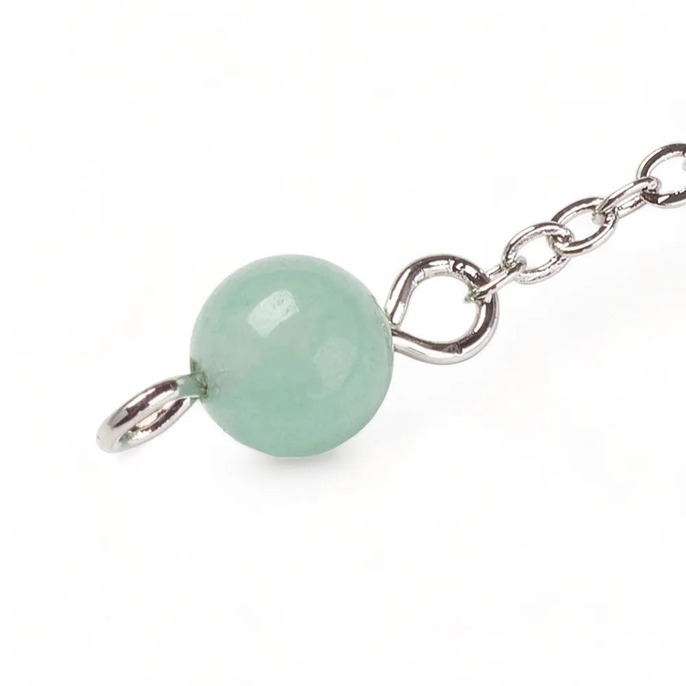 Green aventurine merkaba dowsing pendulum alternative view with star crystal for abundance divination from The Witches Hollow UK