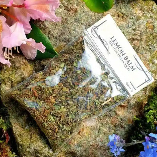 Lemon balm dried herbs with citrus herb for peace and emotional healing from The Witches Hollow UK