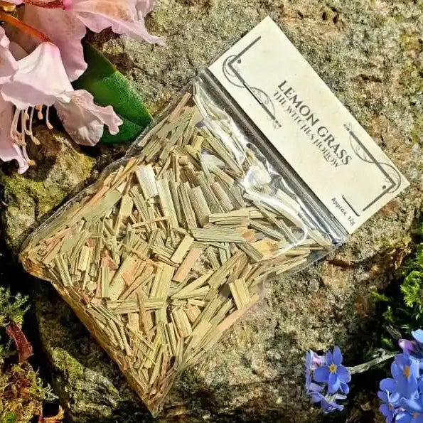 Lemon grass dried herbs with citrus herb for purification and mental clarity from The Witches Hollow UK