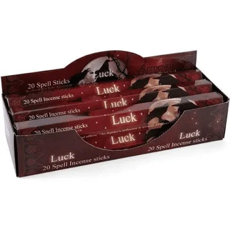 Lisa Parker luck spell incense with cat art design for good fortune and luck magic from The Witches Hollow UK