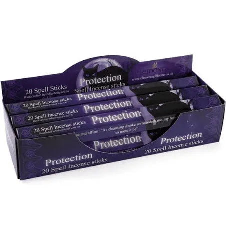 Lisa Parker protection spell incense with protective art design for spiritual safety and warding from The Witches Hollow UK