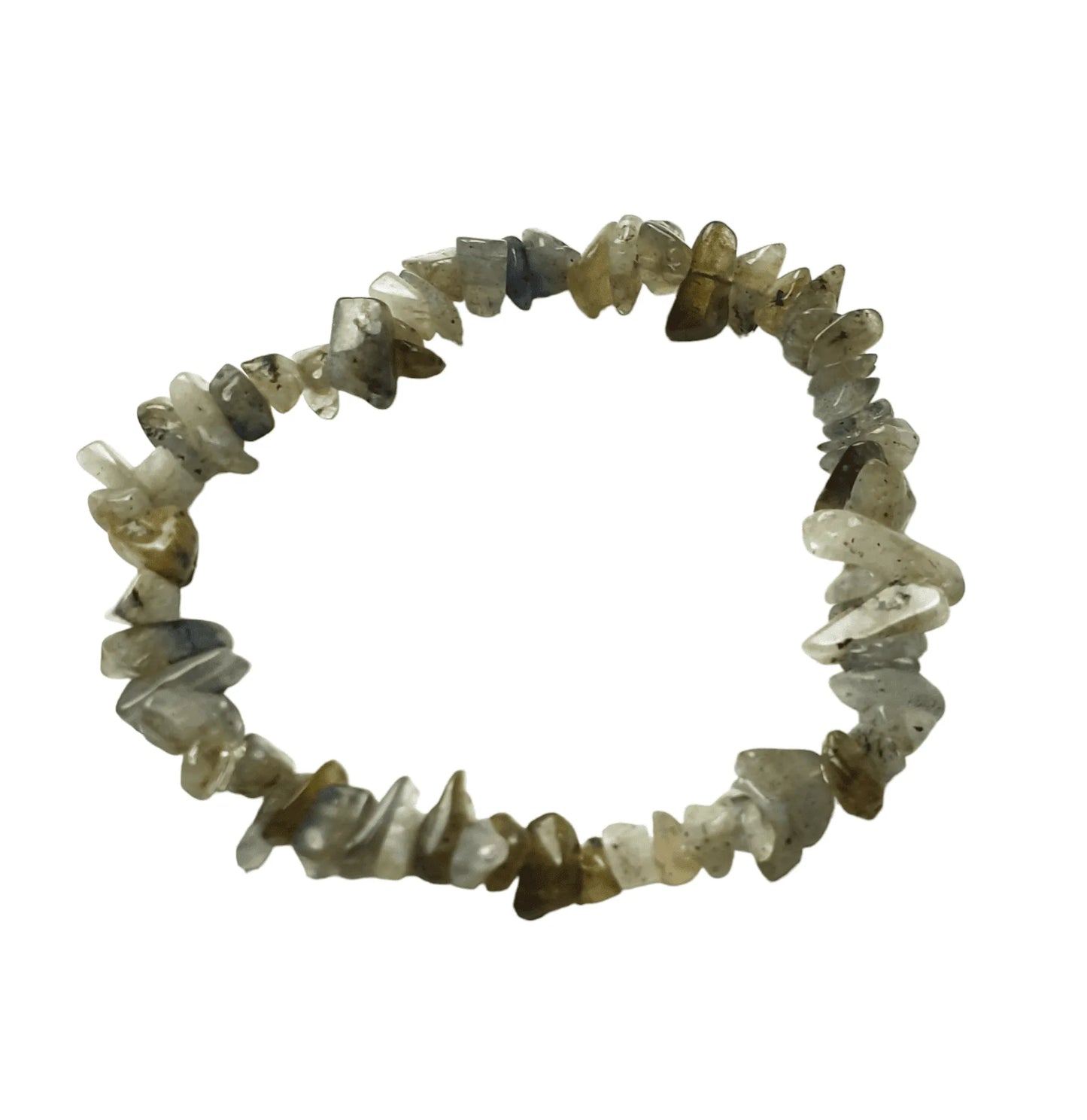 Madagascan labradorite crystal bracelet with iridescent stones for transformation and psychic abilities from The Witches Hollow UK