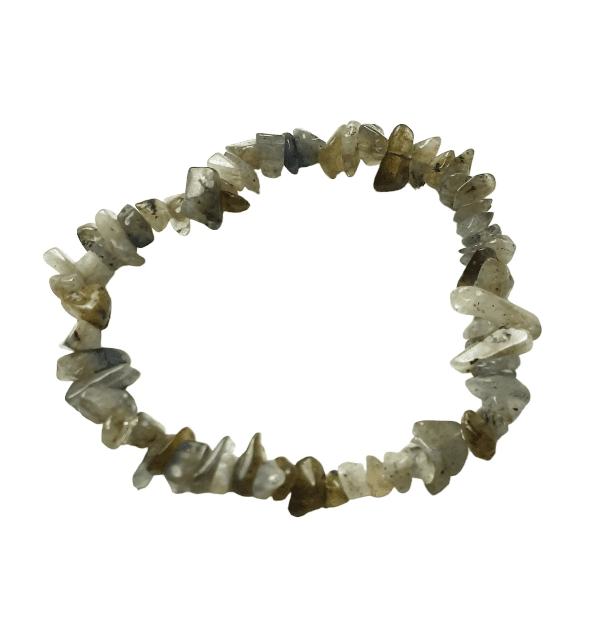 Madagascan labradorite crystal bracelet with iridescent stones for transformation and psychic abilities from The Witches Hollow UK