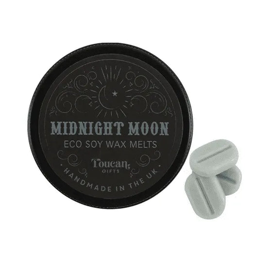 Midnight moon eco soy waxmelt with lunar fragrance for moon magic and night rituals from The Witches Hollow UK