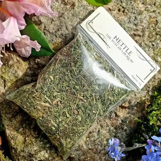 Nettle dried herbs with stinging herb for protection and banishing magic from The Witches Hollow UK