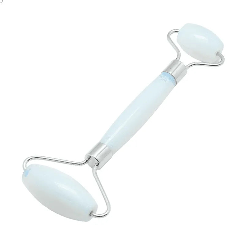 Opalite facial roller with opalescent crystal for beauty routine and psychic ability enhancement from The Witches Hollow UK