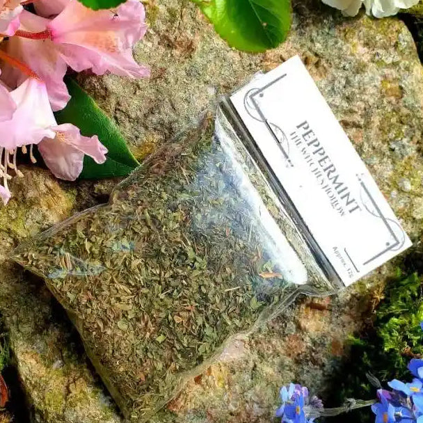 Peppermint dried herbs with cooling herb for purification and mental clarity from The Witches Hollow UK