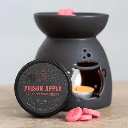 Poison apple eco soy waxmelt detail showing natural wax with mystical apple fragrance from The Witches Hollow UK